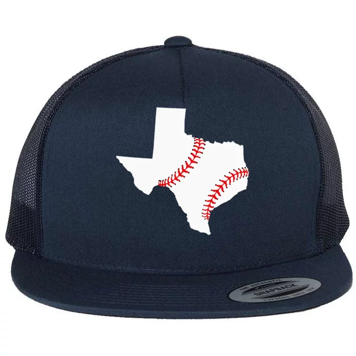 Texas Baseball State Funny Texas Baseball Flat Bill Trucker Hat