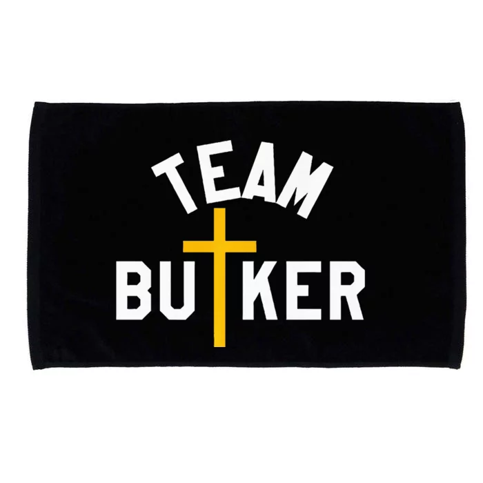 Team Butker Surname Christianity Cross Family Name Microfiber Hand Towel