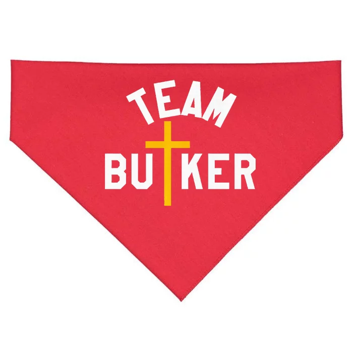 Team Butker Surname Christianity Cross Family Name USA-Made Doggie Bandana