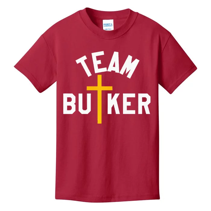 Team Butker Surname Christianity Cross Family Name Kids T-Shirt