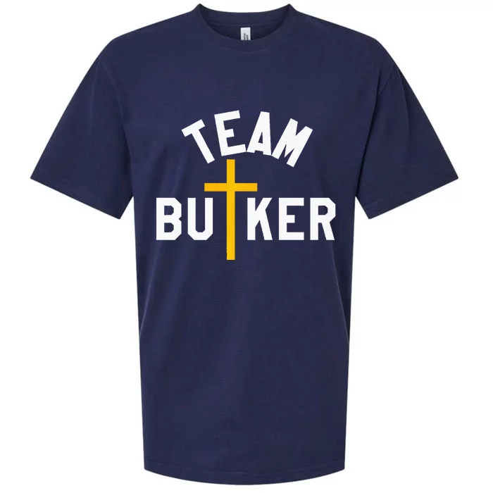 Team Butker Surname Christianity Cross Family Name Sueded Cloud Jersey T-Shirt