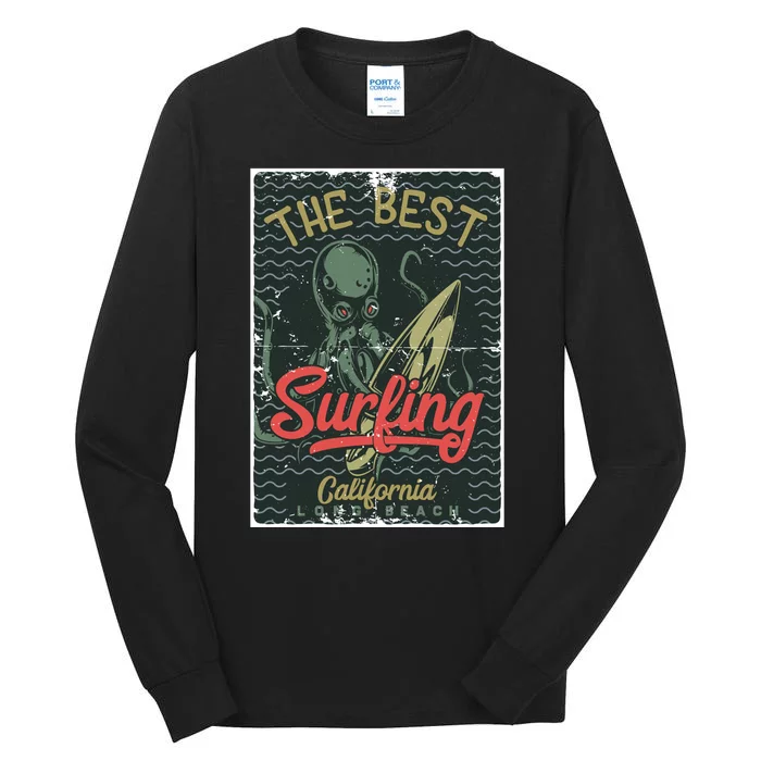 The Best Surfing California Long Beach Tall Long Sleeve T-Shirt