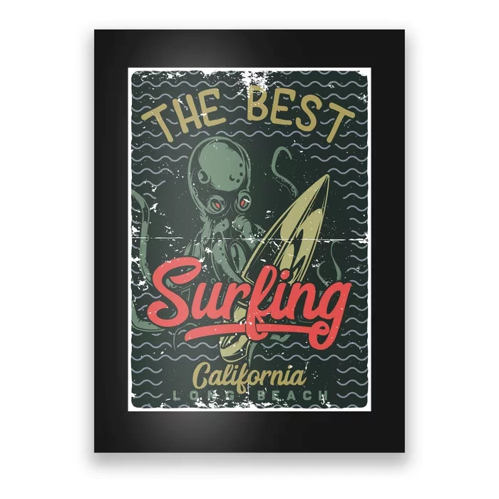 The Best Surfing California Long Beach Poster