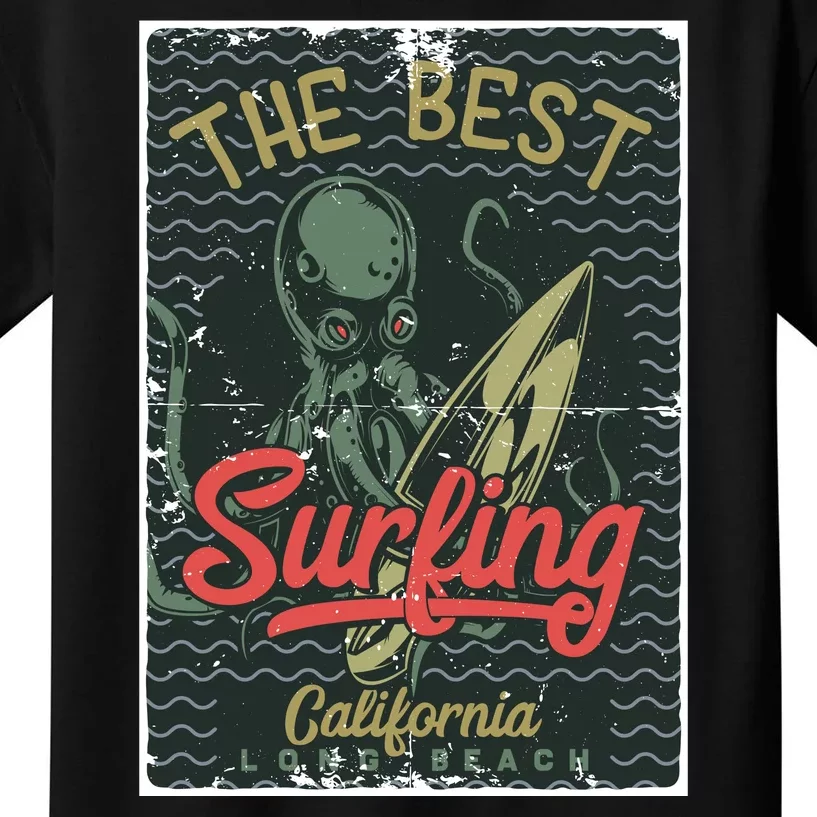 The Best Surfing California Long Beach Kids T-Shirt