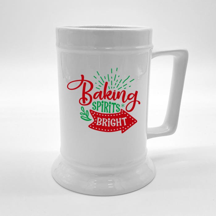 The Baking Spirits Bright01 Is The Best Present For Gift Front & Back Beer Stein