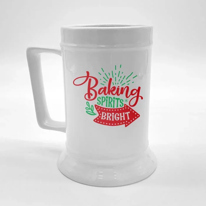 The Baking Spirits Bright01 Is The Best Present For Gift Front & Back Beer Stein