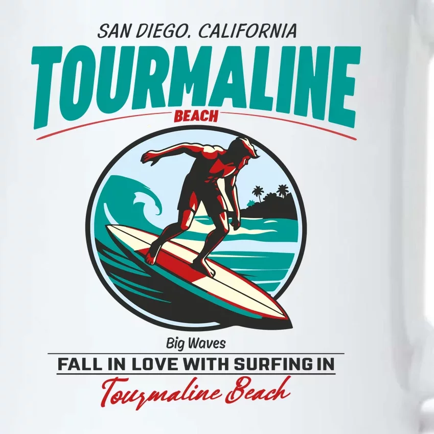 Tourmaline Beach Surfing Park California Black Color Changing Mug