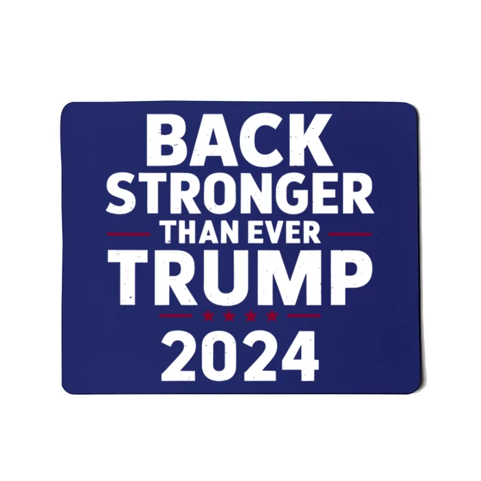 Trump Back Stronger Than Ever Mousepad