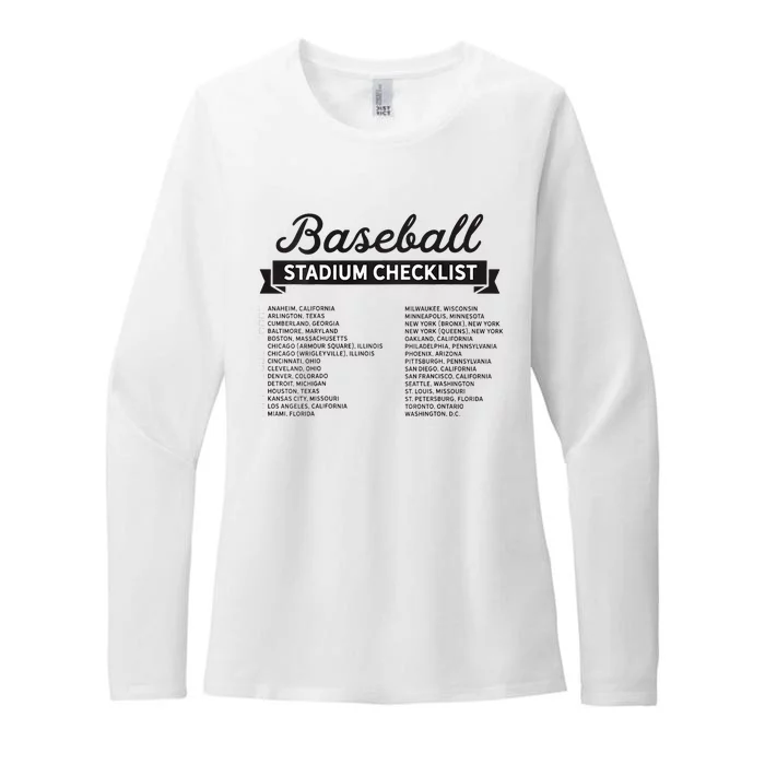 The Baseball Stadium Quest Womens CVC Long Sleeve Shirt