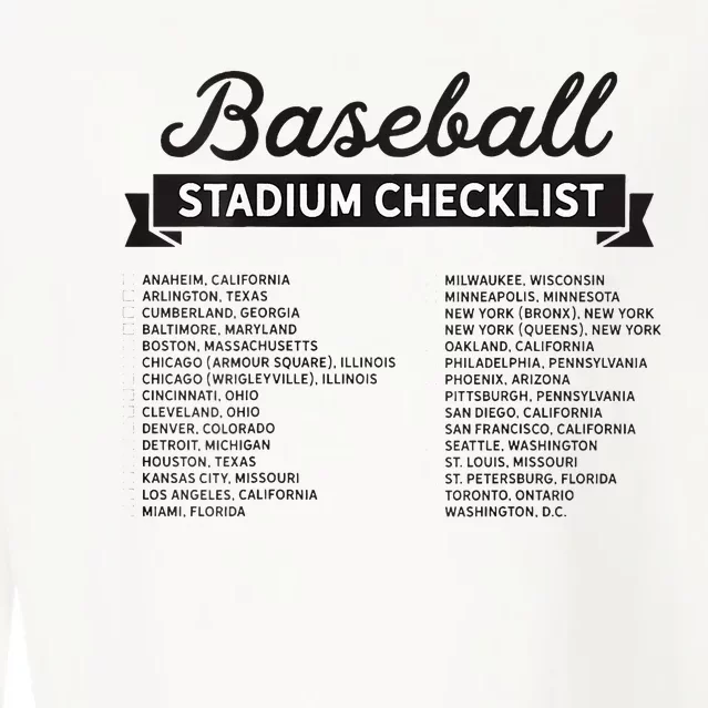 The Baseball Stadium Quest Cropped Pullover Crew