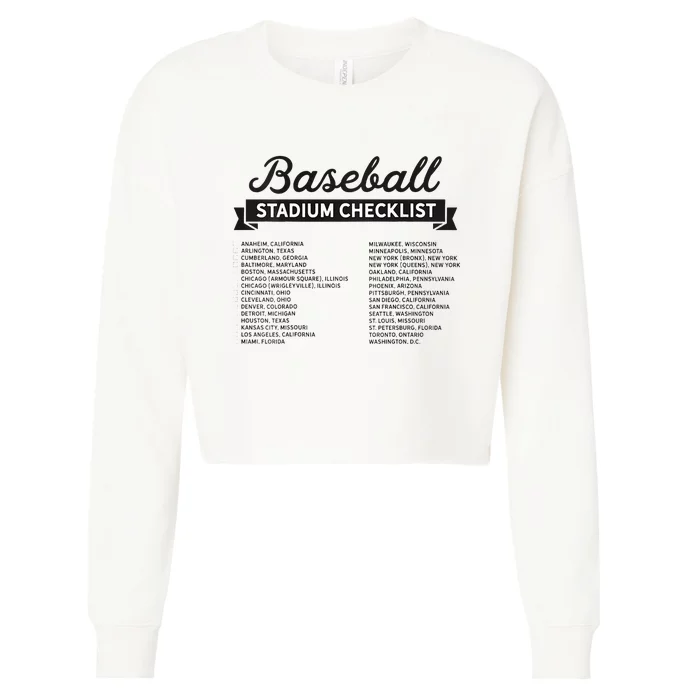 The Baseball Stadium Quest Cropped Pullover Crew