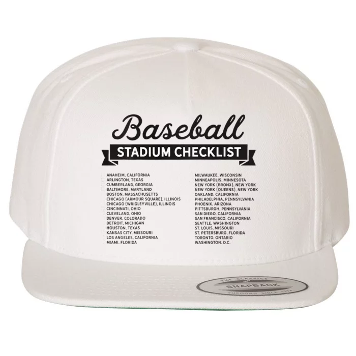 The Baseball Stadium Quest Wool Snapback Cap