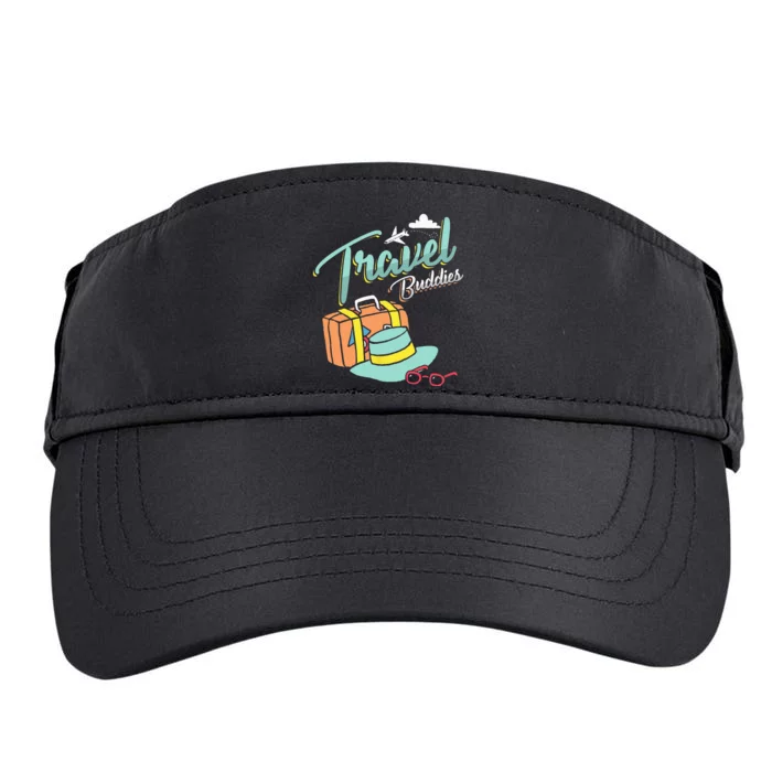 Travel Buddies Summer Getaway Vacation Traveling Traveler Adult Drive Performance Visor