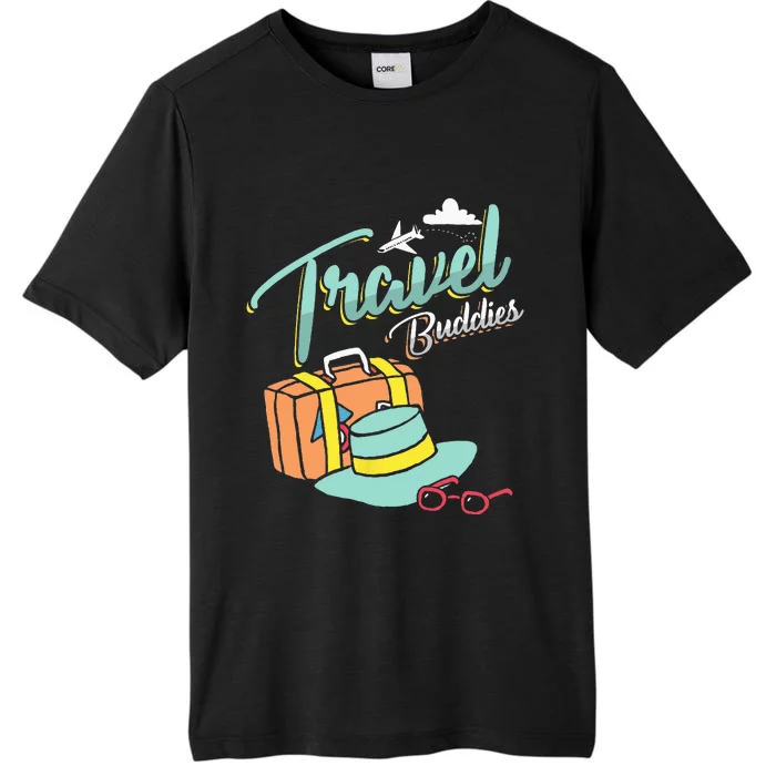 Travel Buddies Summer Getaway Vacation Traveling Traveler ChromaSoft Performance T-Shirt