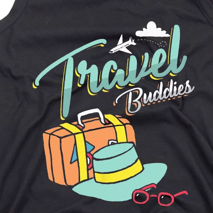 Travel Buddies Summer Getaway Vacation Traveling Traveler Tank Top