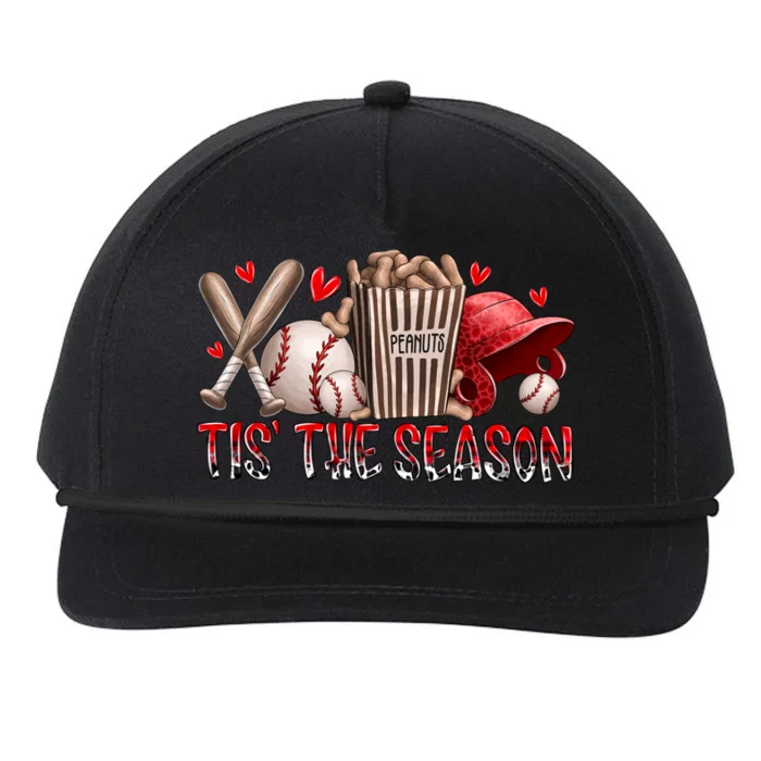 Tis Baseball Season Snapback Five-Panel Rope Hat