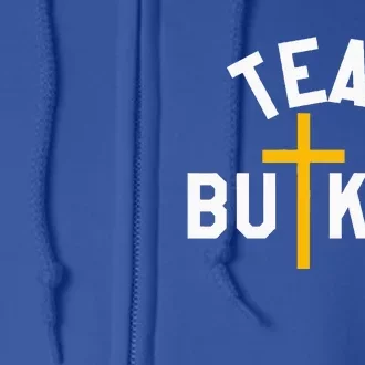 Team Butker Surname Christianity Cross Family Name Full Zip Hoodie