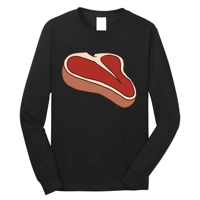 T Bone Steak Last Minute Halloween Costume Funny Gift Long Sleeve Shirt