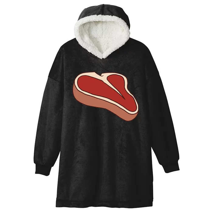 T Bone Steak Last Minute Halloween Costume Funny Gift Hooded Wearable Blanket