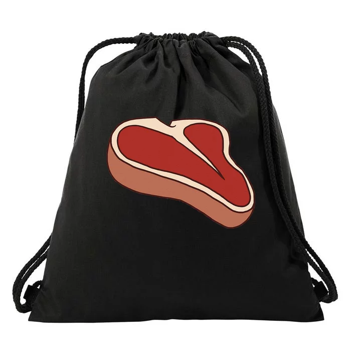 T Bone Steak Last Minute Halloween Costume Funny Gift Drawstring Bag