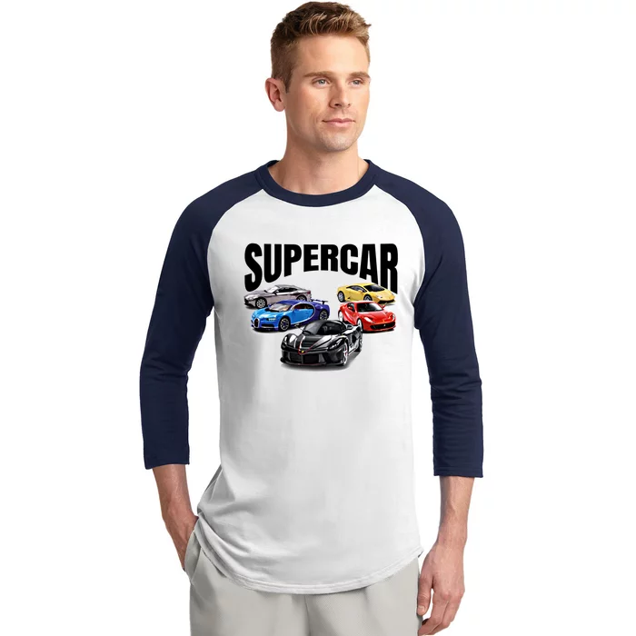 The Best Supercar Racing Fan Funny Gift On The Planet Gift Baseball Sleeve Shirt