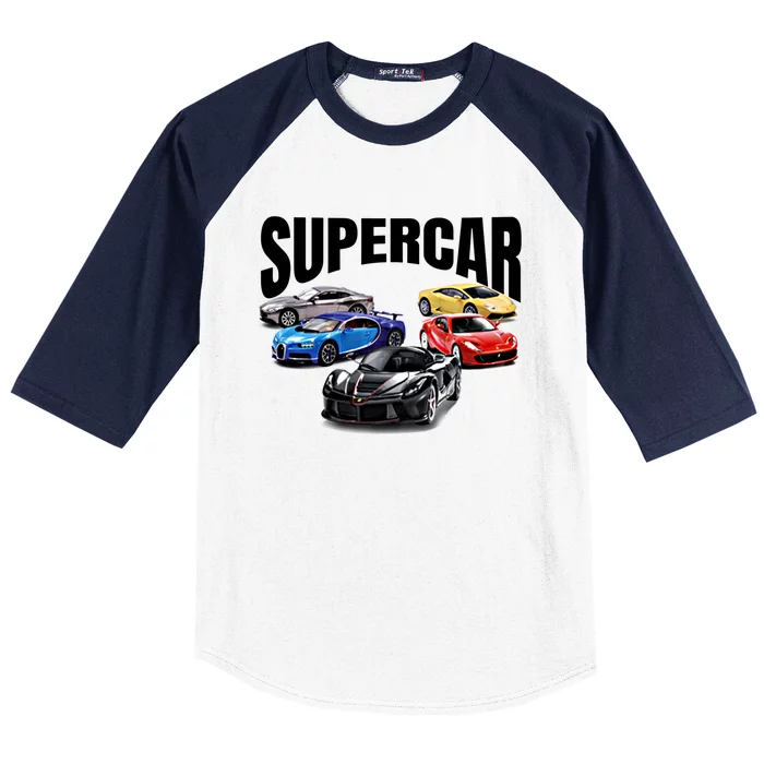 The Best Supercar Racing Fan Funny Gift On The Planet Gift Baseball Sleeve Shirt