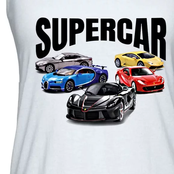 The Best Supercar Racing Fan Funny Gift On The Planet Gift Ladies Essential Flowy Tank