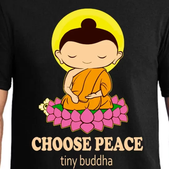 Tiny Buddha Spiritual Buddhism Meditation Quote Zen Buddhist Gift Pajama Set