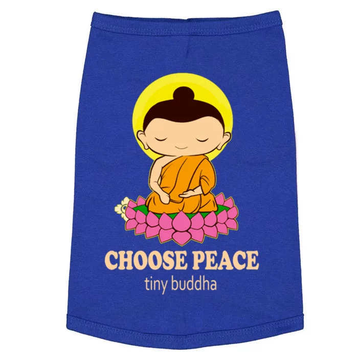 Tiny Buddha Spiritual Buddhism Meditation Quote Zen Buddhist Gift Doggie Tank