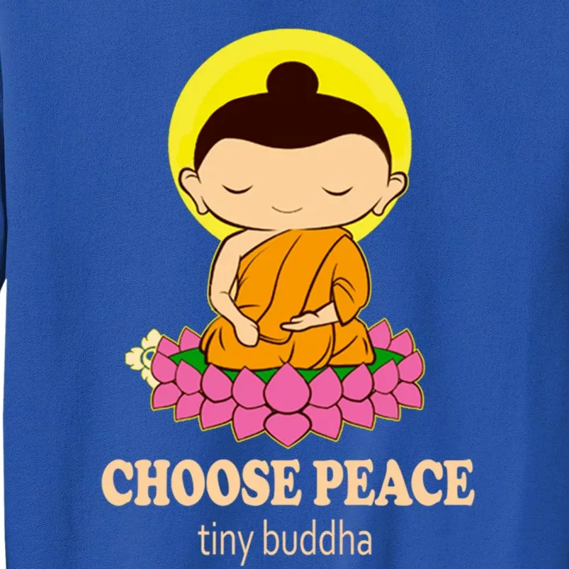 Tiny Buddha Spiritual Buddhism Meditation Quote Zen Buddhist Gift Sweatshirt