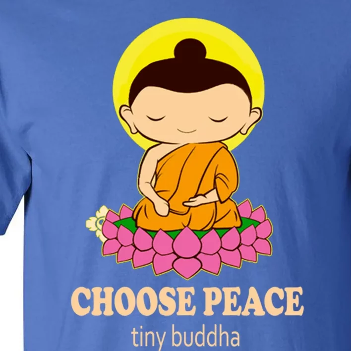 Tiny Buddha Spiritual Buddhism Meditation Quote Zen Buddhist Gift Tall T-Shirt