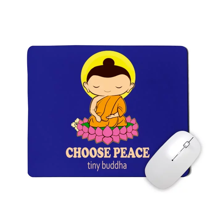 Tiny Buddha Spiritual Buddhism Meditation Quote Zen Buddhist Gift Mousepad