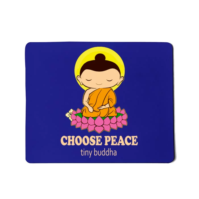 Tiny Buddha Spiritual Buddhism Meditation Quote Zen Buddhist Gift Mousepad