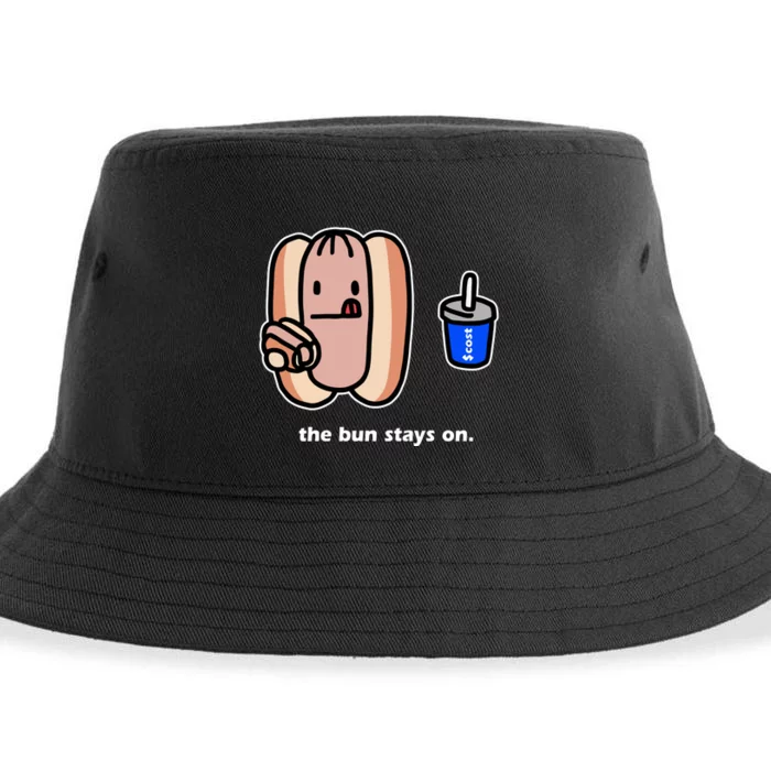 The Bun Stays On Costcodogsol Hooded Sustainable Bucket Hat