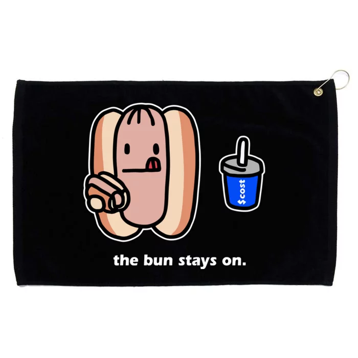 The Bun Stays On Costcodogsol Hooded Grommeted Golf Towel