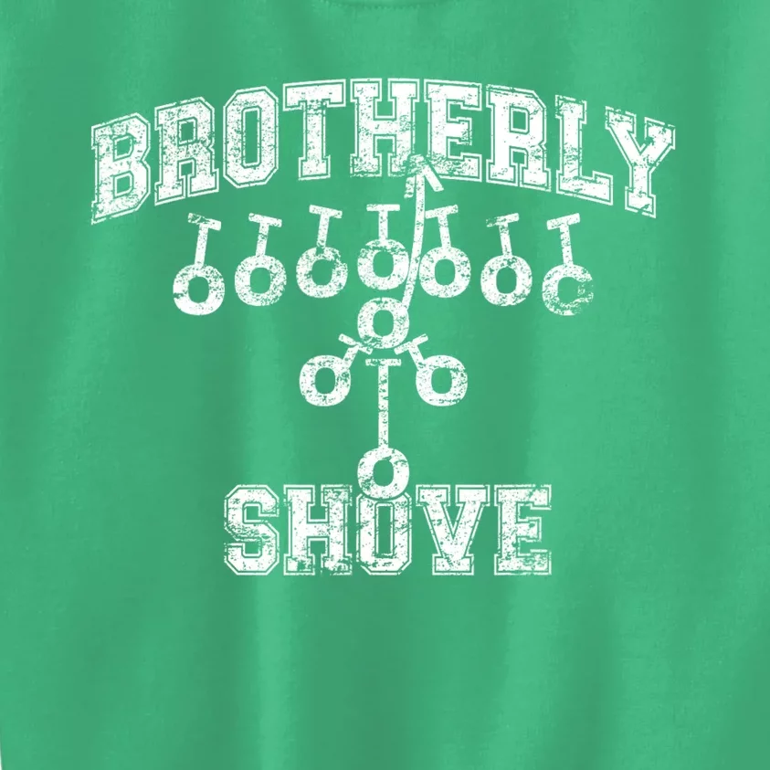 The Brotherly Shove Philadelphia Eagle Football Kids Sweatshirt