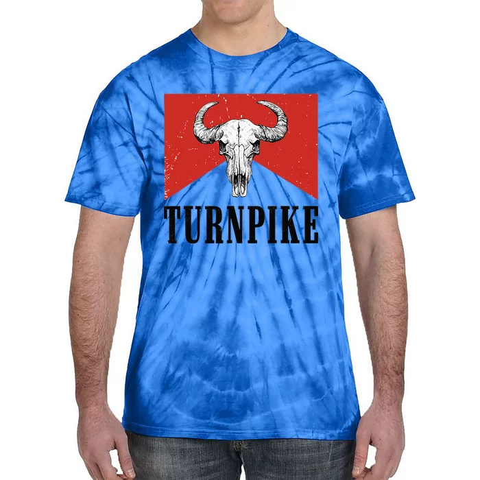 Turnpike Bull Skull Turnpike Western Country Turnpike Cowboy Tie-Dye T-Shirt