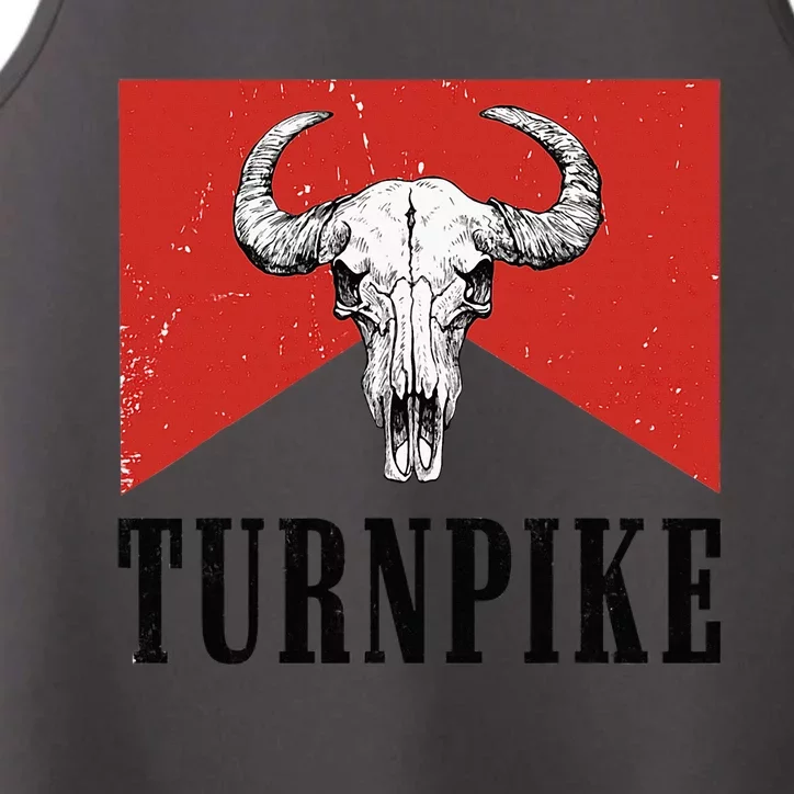 Turnpike Bull Skull Turnpike Western Country Turnpike Cowboy Performance Tank