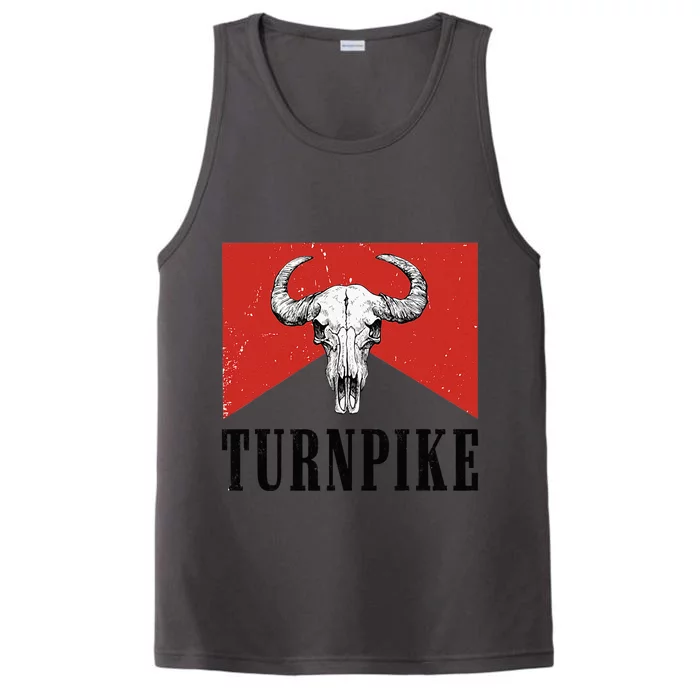 Turnpike Bull Skull Turnpike Western Country Turnpike Cowboy Performance Tank