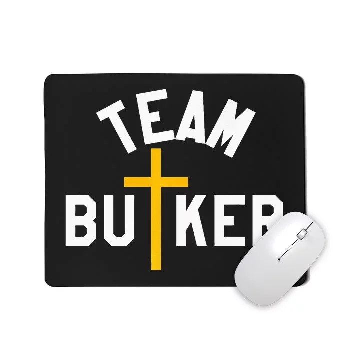 Team Butker Surname Christianity Cross Family Name Mousepad