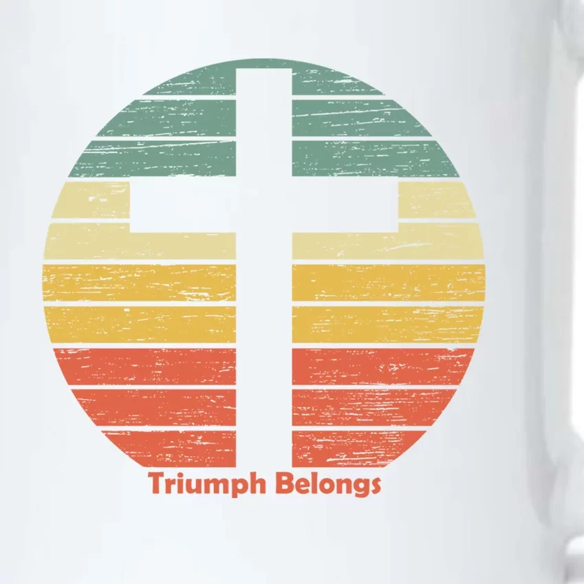 Triumph Belongs To The Risen Jesus Christ Happy Easter Gift Black Color Changing Mug