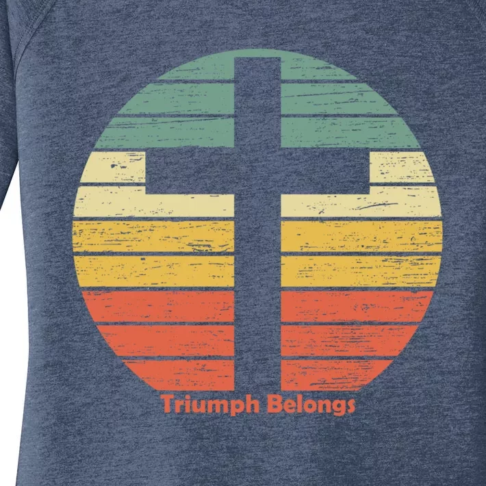 Triumph Belongs To The Risen Jesus Christ Happy Easter Gift Women's Perfect Tri Tunic Long Sleeve Shirt