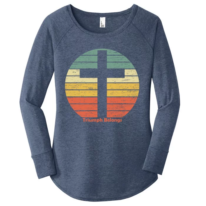 Triumph Belongs To The Risen Jesus Christ Happy Easter Gift Women's Perfect Tri Tunic Long Sleeve Shirt