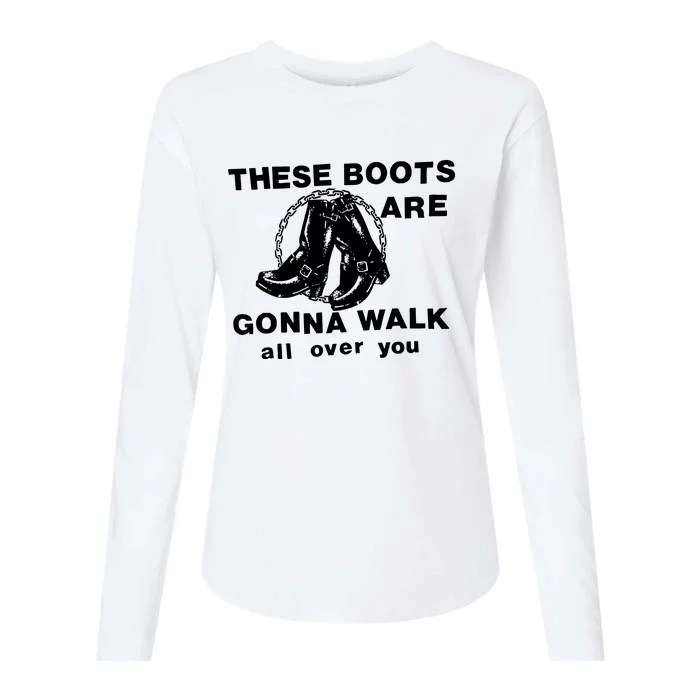 These Boots Womens Cotton Relaxed Long Sleeve T-Shirt