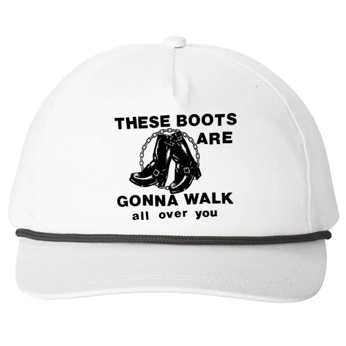 These Boots Snapback Five-Panel Rope Hat