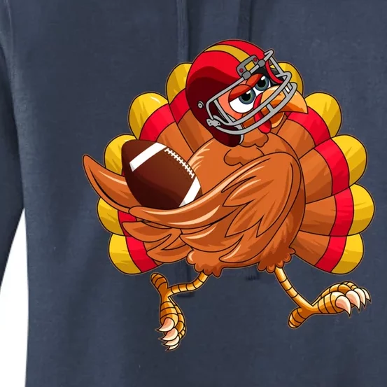 Turkey Bowl Thanksgiving Football Player Costume Gift Women's Pullover Hoodie