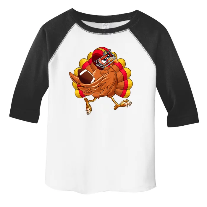 Turkey Bowl Thanksgiving Football Player Costume Gift Toddler Fine Jersey T-Shirt