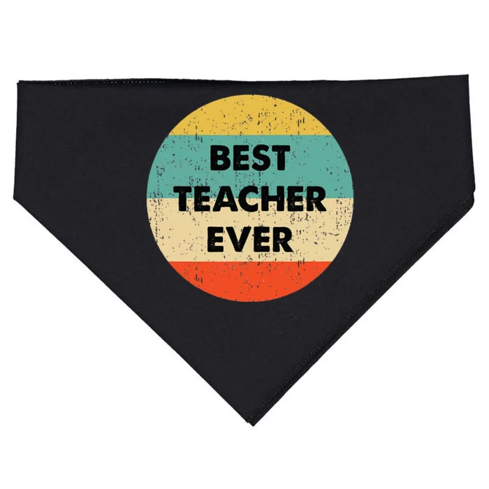 Teacher Best Teacher Ever USA-Made Doggie Bandana