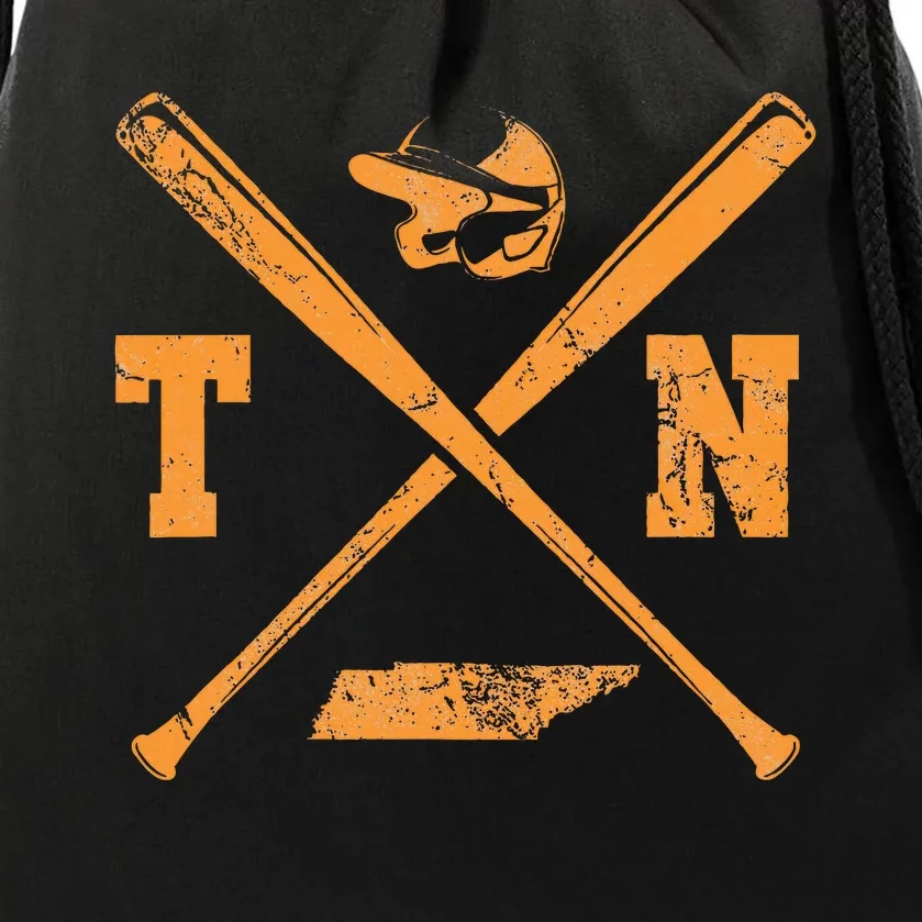 Tn Baseball Team Tennessee Player Drawstring Bag