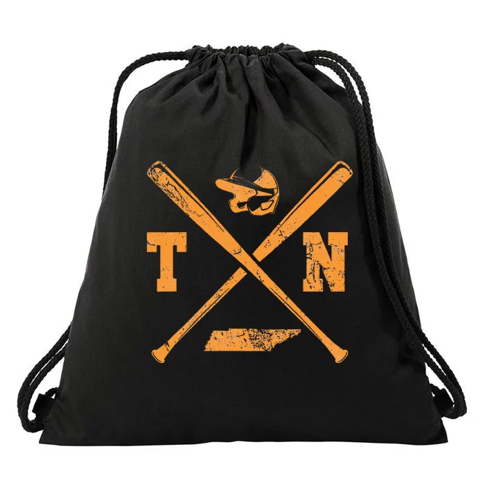 Tn Baseball Team Tennessee Player Drawstring Bag